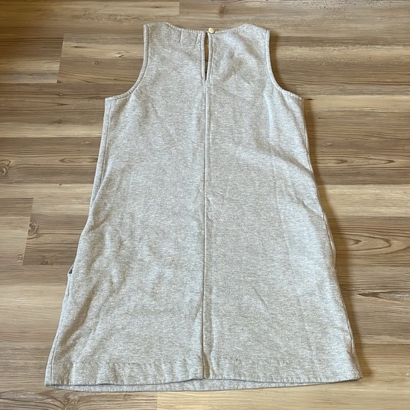 Juicy Couture Studded Sleeveless Sweatshirt Dress Gray M Retro Pockets Comfy - Picture 7 of 10